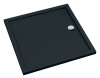 Schedline Brodzik akrylowy Sharper Black Mat 80x80x4,5 cm, kwadratowy, Gwarancja 7 lat 3S.S2K-8080/C/MG